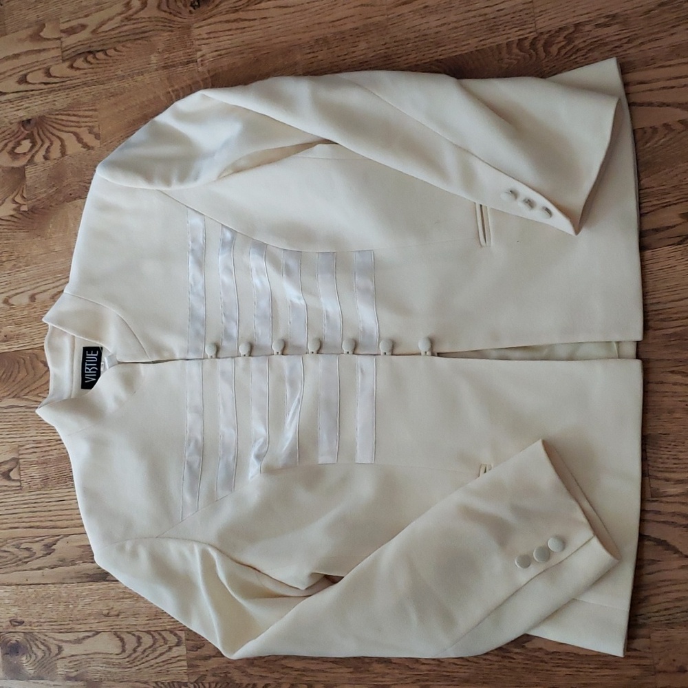 (12) VIRTUE Cottagecore Modest Office Workwear Formal Military Kimono Nautical